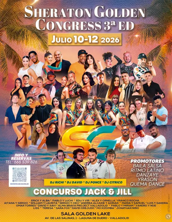 Sheraton & Golden lake Congress 2026 - bachata, kizomba, salsa festival in Laguna de Duero, España
