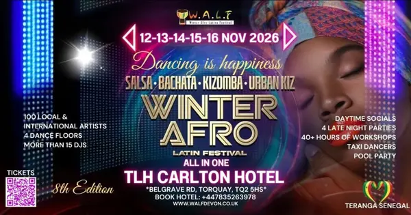 WALF26 - Winter Afro-Latin Festival 8th Edition - salsa and bachata and kizomba festival in Weston-super-Mare, United Kingdom
