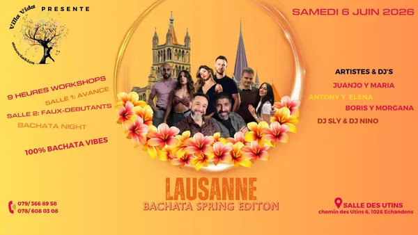 LAUSANNE BACHATA SPRING 2026 - bachata festival in Echandens , Switzerland