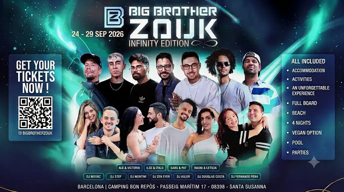 Big Brother Zouk 2026 - Infinity Edition poster, Barcelona