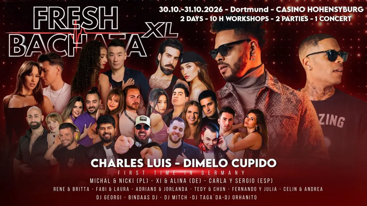 🔥 FRESH BACHATA XL - CHARLES LUIS LIVE 🔥 - bachata festival in Dortmund, Germany