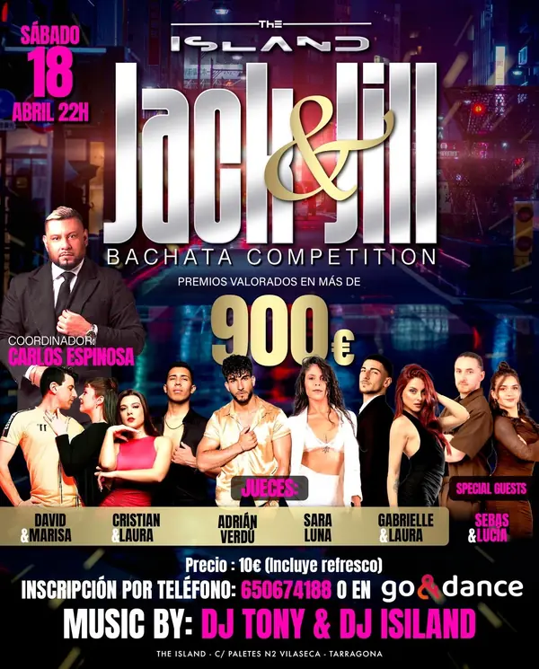 Jack & Jill Sábado 18 abril by The Island - bachata festival in Reus, Spain