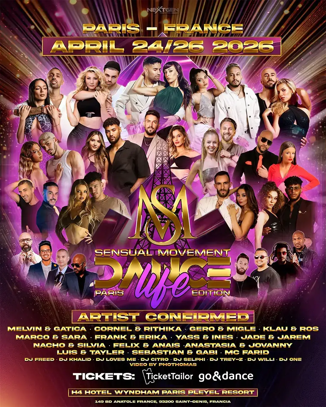 Paris SM Dance Life Festival 2026 - bachata festival in Saint-Denis, France