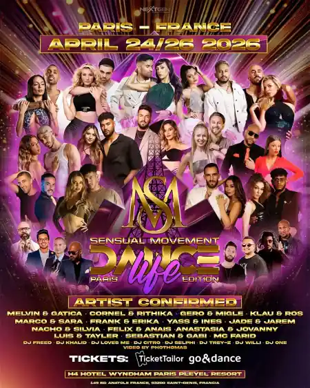 Paris SM Dance Life Festival 2026 - bachata festival in Saint-Denis, France