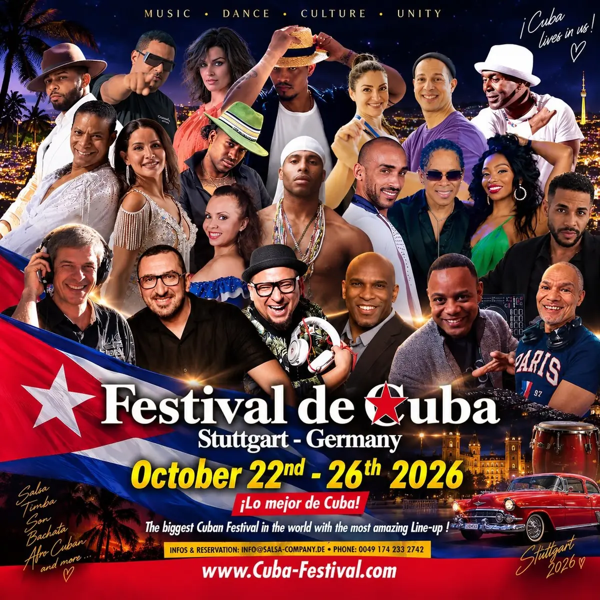 Festival de Cuba Stuttgart - Germany 2026 (21st Edition) - salsa festival in Stuttgart, Germany