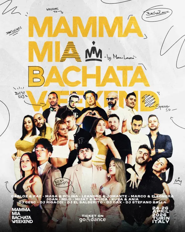 MAMMA MIA BACHATA WEEKEND 6th edition - bachata festival in Piobesi Torinese, Torino, Italy