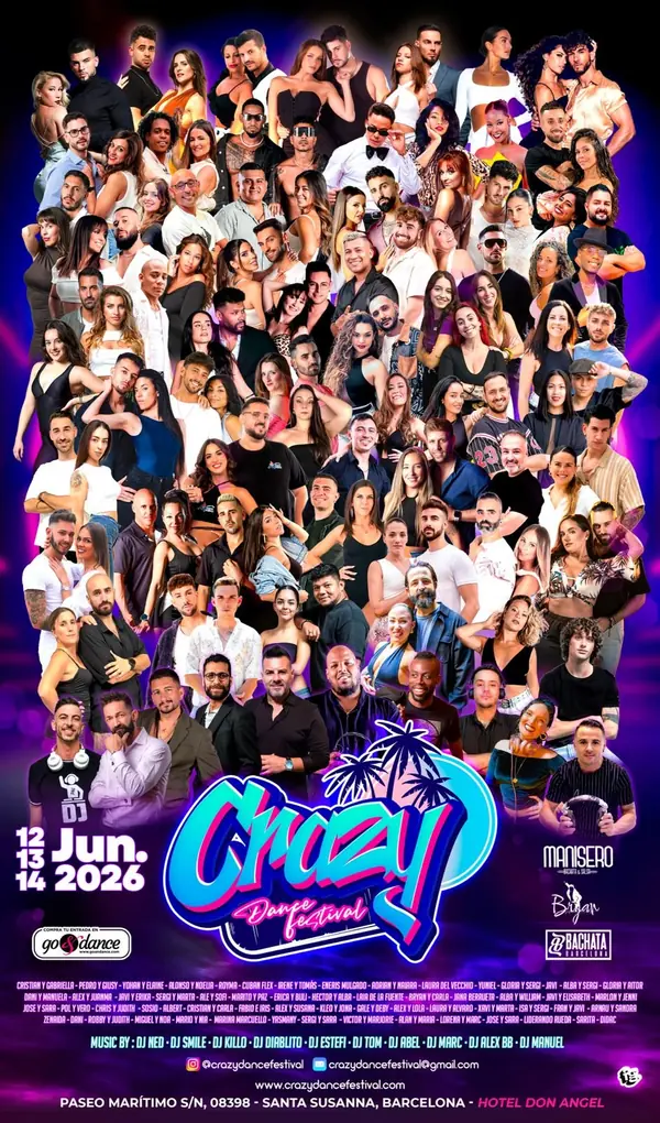 CRAZY DANCE FESTIVAL 2026 - bachata, salsa festival in Santa Susanna, Spain