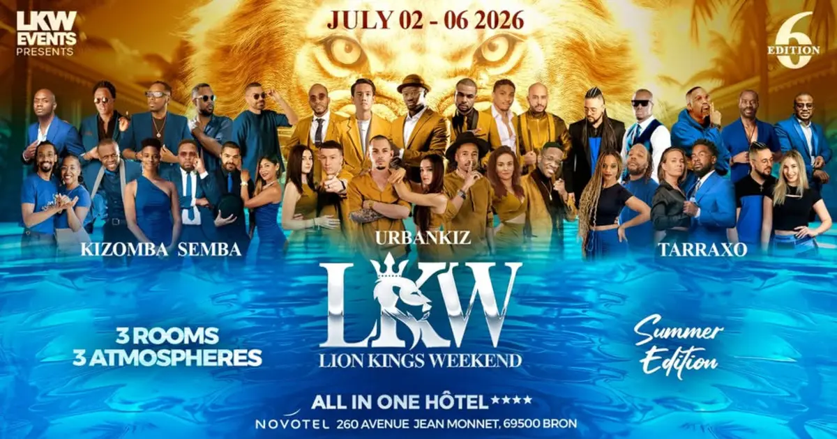 LKW - Lion Kings Weekend 6th Summer Edition - bachata and kizomba festival in Bron, France