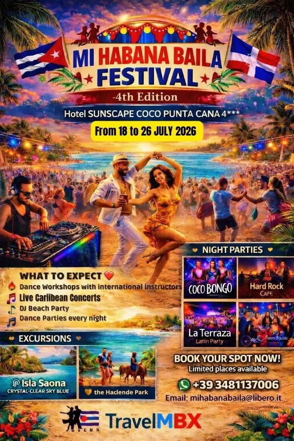 MI HABANA BAILA FESTIVAL (4th Edition) - bachata festival in Punta Cana, Dominican Republic