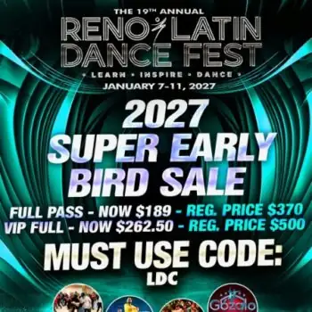 2027 Reno Latin Dance Fest - salsa, bachata, kizomba, zouk festival in Reno, Nv 89501