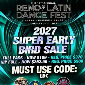 2027 Reno Latin Dance Fest - salsa, bachata, kizomba, zouk festival in Reno, Nv 89501