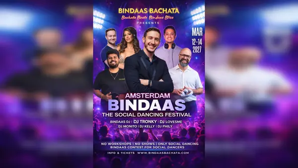 BINDAAS Bachata - THE Social Dancing Festival in Amsterdam 2027 - bachata festival in Amsterdam, Netherlands
