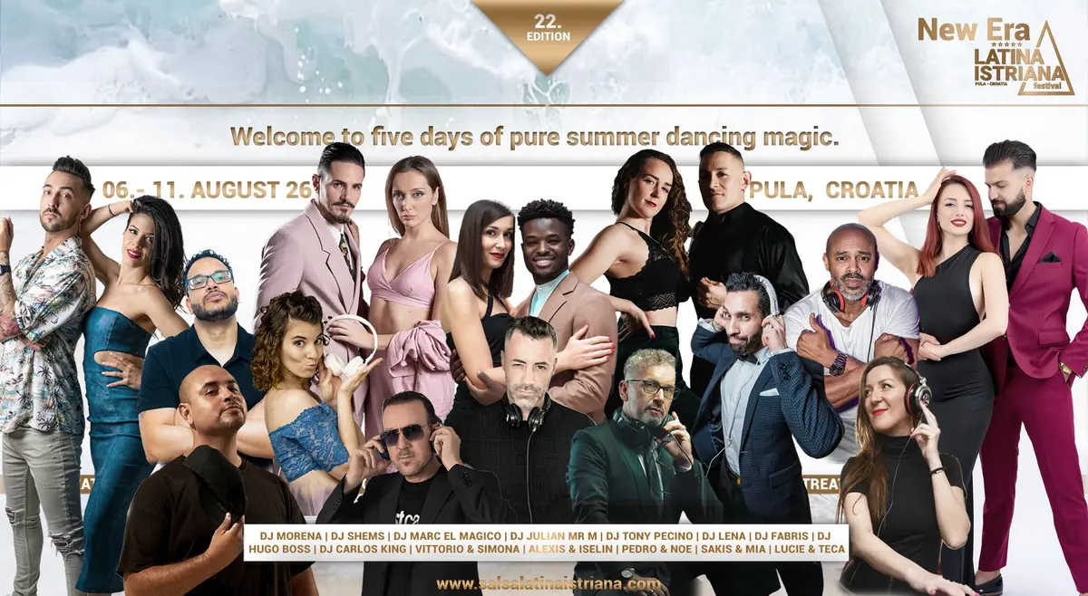 LATINA ISTRIANA Festival 2026 - NEW ERA (22º Edition) - bachata, kizomba, salsa festival in Pula, Croatia