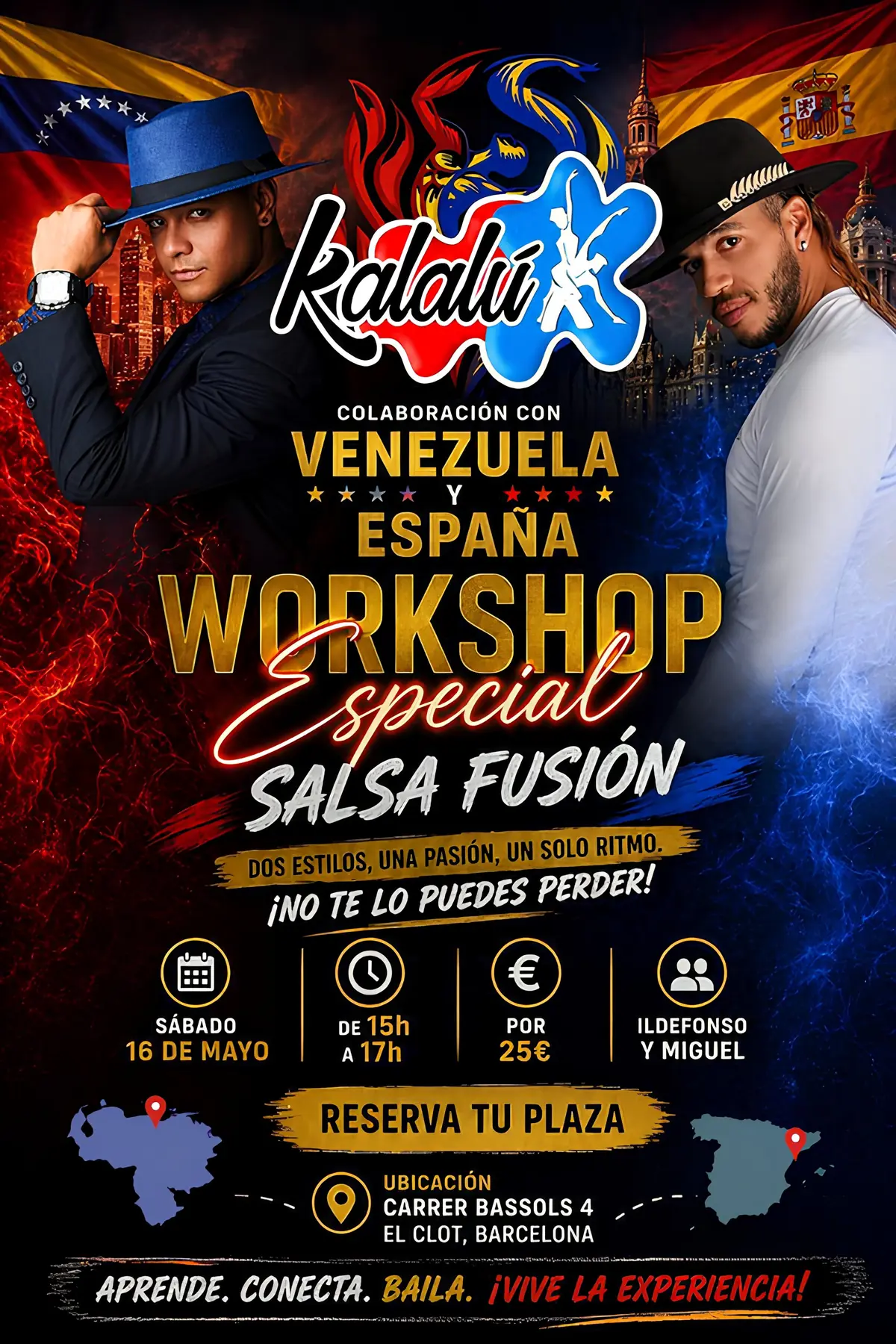 Salsa Fusion Workshop poster - Barcelona
