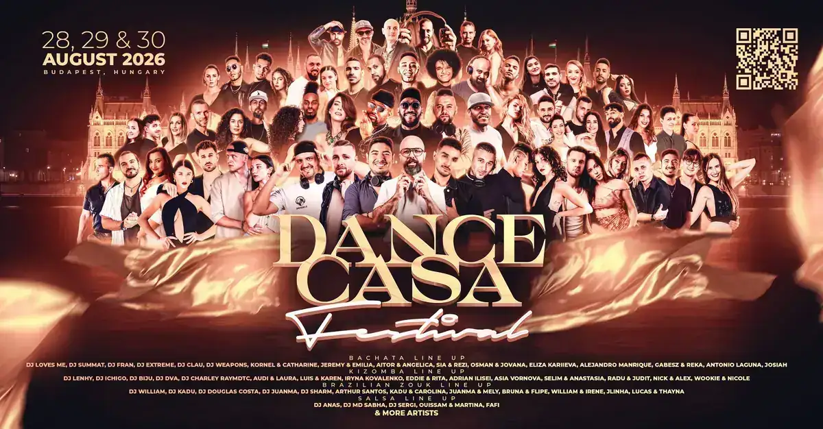 Dance Casa Festival 2026 - bachata, kizomba, salsa, zouk festival in Budapest, Hungary