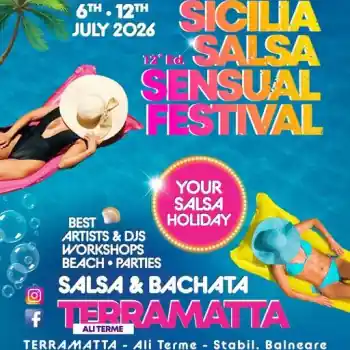 SICILIA SALSA SENSUAL FESTIVAL 2026 (12th Edition) - salsa, bachata, kizomba festival in 98021 Alì Terme ME, Italy