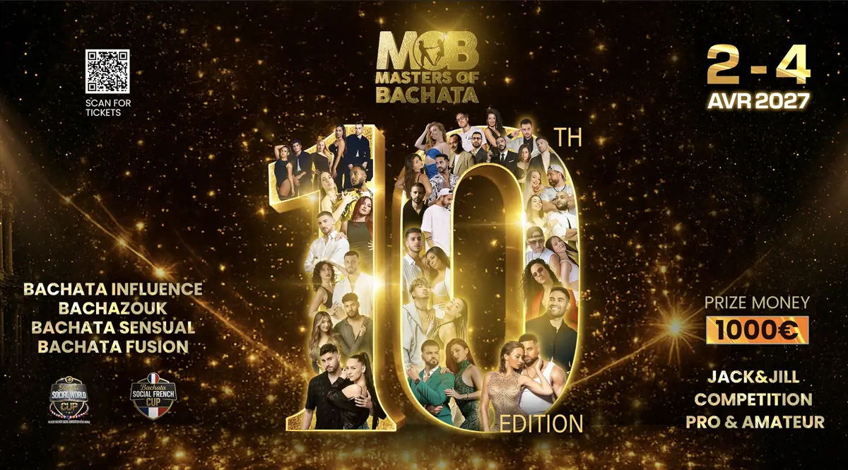 Masters of Bachata Festival 2027 (10th Edition) - bachata, zouk festival in Marseille, France