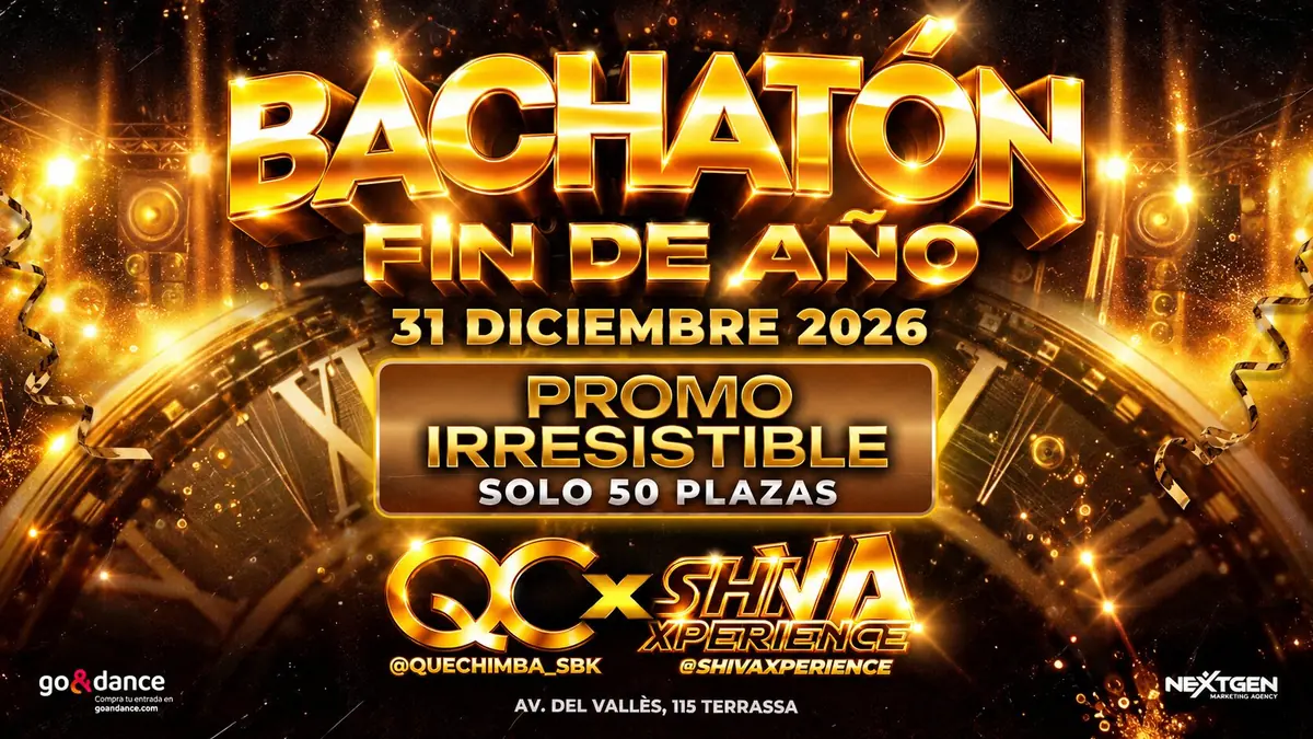 🎉🥂🍾 BACHATÓN FIN DE AÑO 🎉🥂🍾 EL ÚLTIMO FIESTÓN DEL AÑO QC x SHIVA 🎉🥂🍾 - bachata festival in Terrassa, Spain