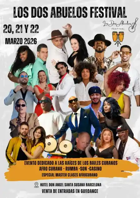 Los Dos Abuelos Festival 2026 - 2nd Edition - Salsa, Bachata festival in Barcelona, Spain