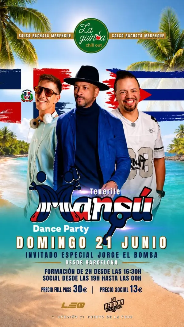 Formación y Fiesta Dominicana Mangú Dance Party Tenerife 2026 - bachata festival in Puerto de la Cruz, España