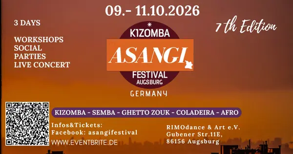 Asangi Kizomba Semba Afro Festival 7th Edition - kizomba and semba festival in Augsburg, Germany