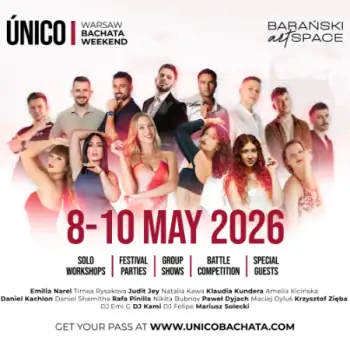ÚNICO WARSAW BACHATA WEEKEND 2026 - salsa, bachata, kizomba, zouk festival in Warsaw, Poland
