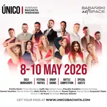 ÚNICO WARSAW BACHATA WEEKEND 2026 - salsa, bachata, kizomba, zouk festival in Warsaw, Poland