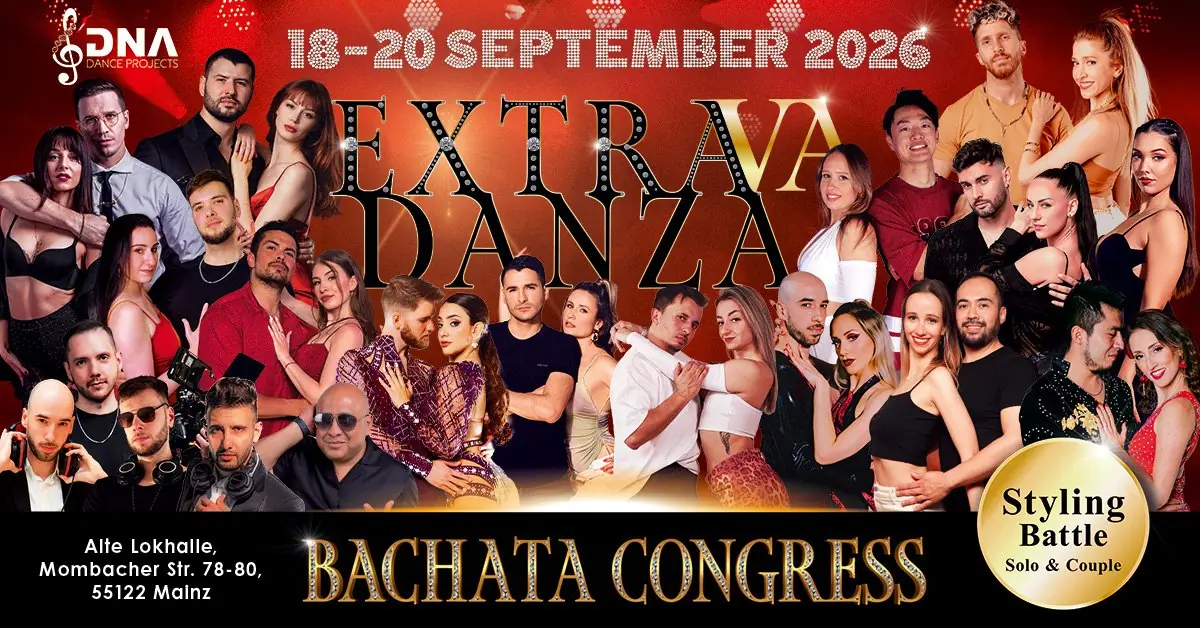 Extravadanza Bachata Congress 2026 - bachata festival in Mainz, Germany