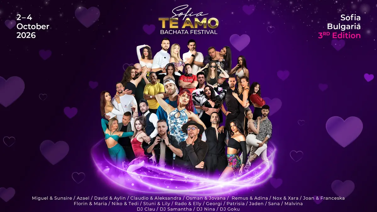 Te Amo Sofia Bachata Festival 2026 - bachata festival in Sofia, Bulgaria