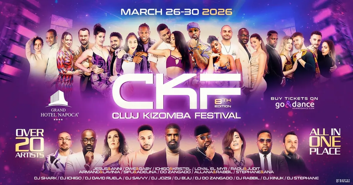 Cluj Kizomba Festival 2026 (8th edition) - bachata, kizomba, salsa festival in Cluj-Napoca, Romania
