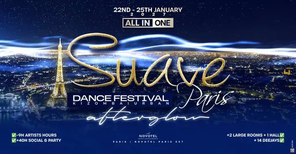 Suave Dance Festival Paris 2027 (Official) - Latin dance festival in Bagnolet, France