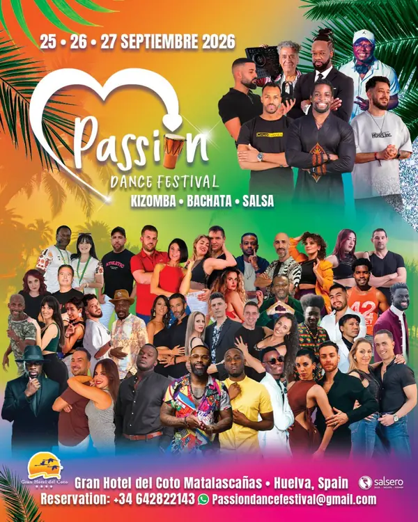 PASSION DANCE FESTIVAL 2026 - bachata, kizomba, salsa festival in matalascañas, España