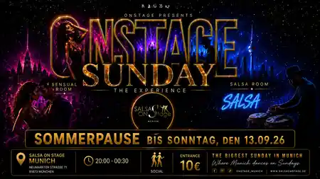 Bachata Sensual & Salsa Sunday Party at Salsa OnStage, Munich