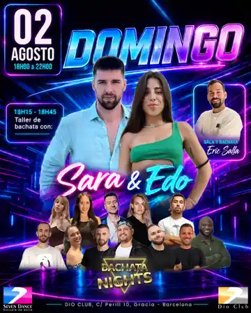 Sunday Bachata Tardeo @ Dio Club at Dio Club, Barcelona