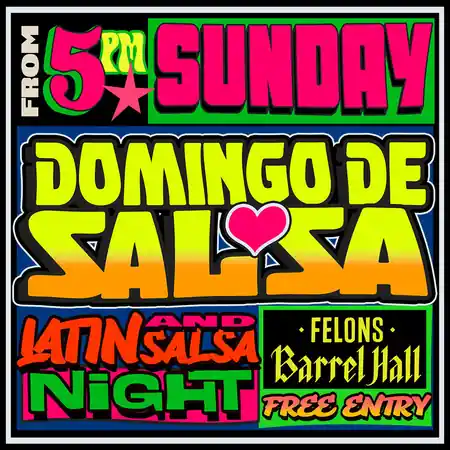 Domingo de Salsa! at Felons Barrel Hall, Brisbane