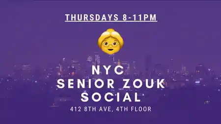 Senior Zouk Weekly Social NYC at Ballroom Hub, New York