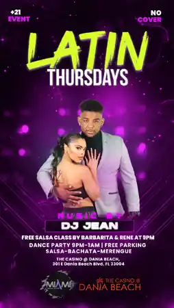 Latin Thursday at Casino @ Dania Beach, Miami
