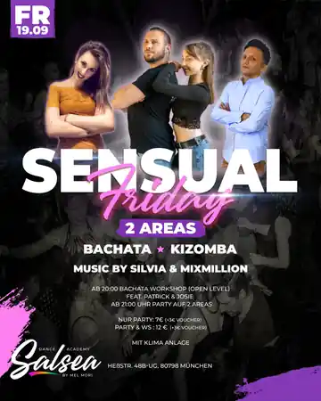 Salsea Sensual Friday (100% Bachata) at Salsea Dance Academy, Munich