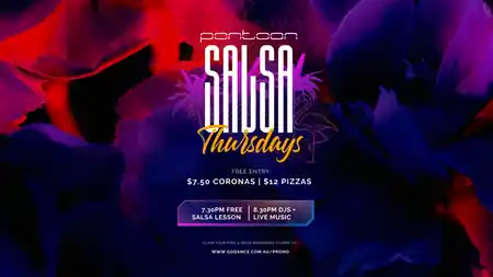 Pontoon Salsa Thursdays by GoDance at Pontoon Bar, Sydney