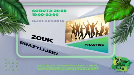 Zouk Practice @ Warsaw Salsa Club (monthly , next 29.08.) at Warsaw Salsa Club, Warsaw