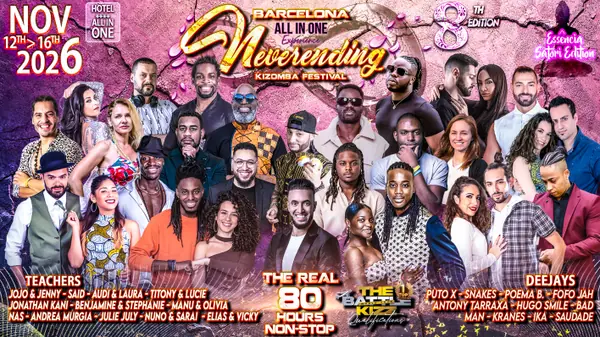 Neverending Kizomba Festival BARCELONA 2026 - 8th Ed. - kizomba festival in Platja d'Aro, Spain