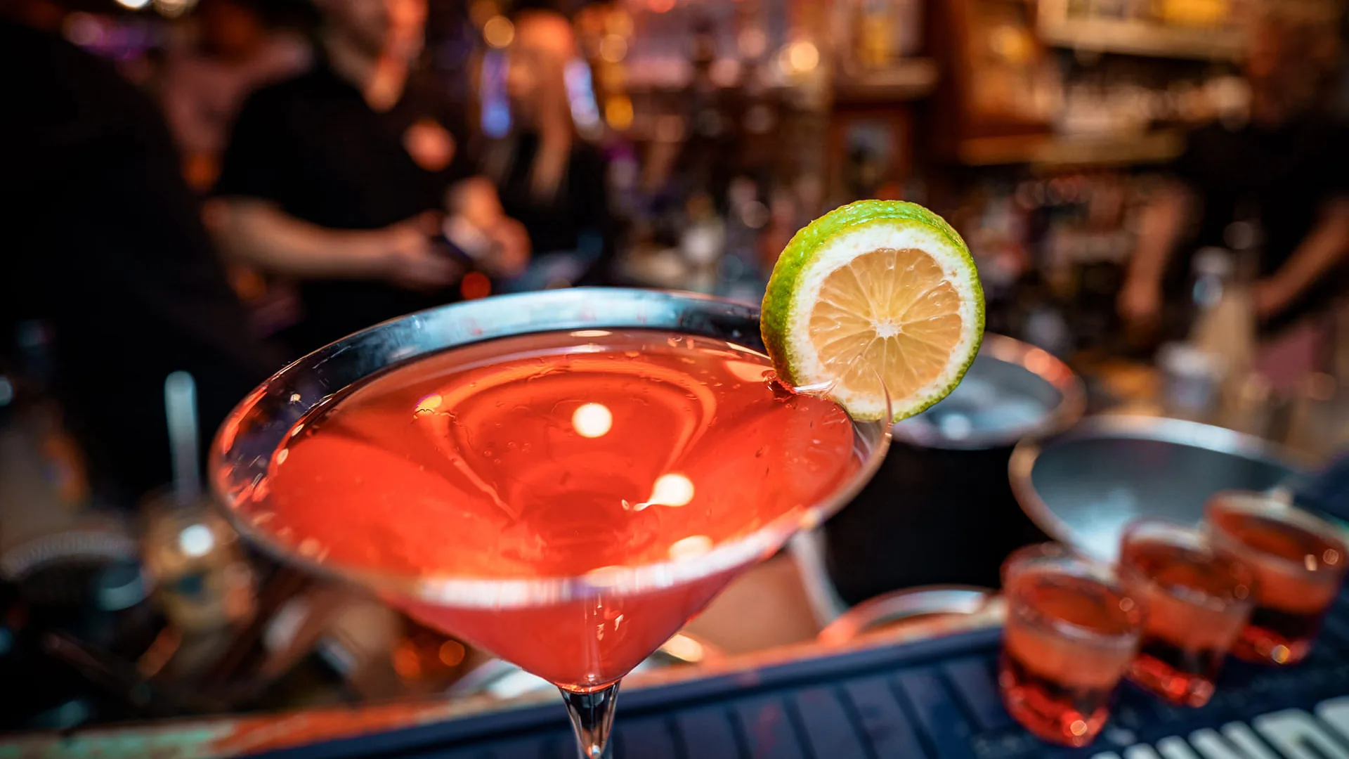 Cocktail served at the bar of Casa de la Musica Wroclaw