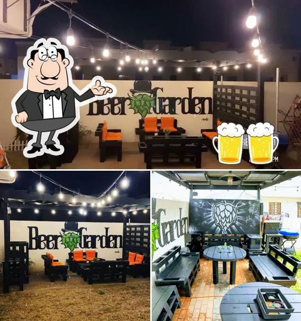 Beer Garden venue interior in Mexicali, Mexico hosting salsa dance nights