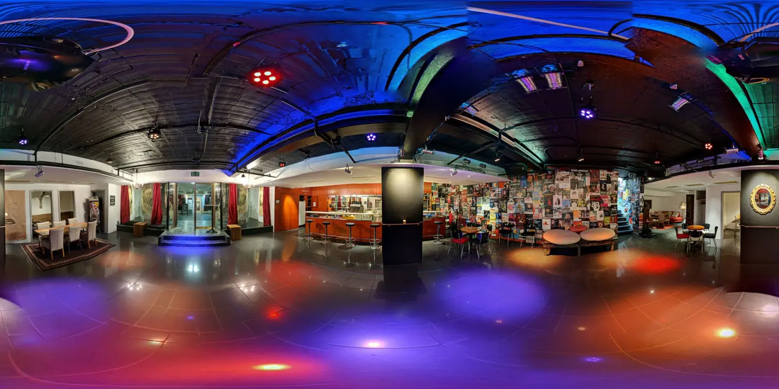 KulturBistro, Bern – panoramic interior view of the dance venue
