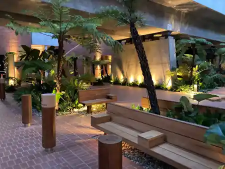 Fish Lane Town Square, South Brisbane (under the railway overpass), Brisbane: Latin dance venue