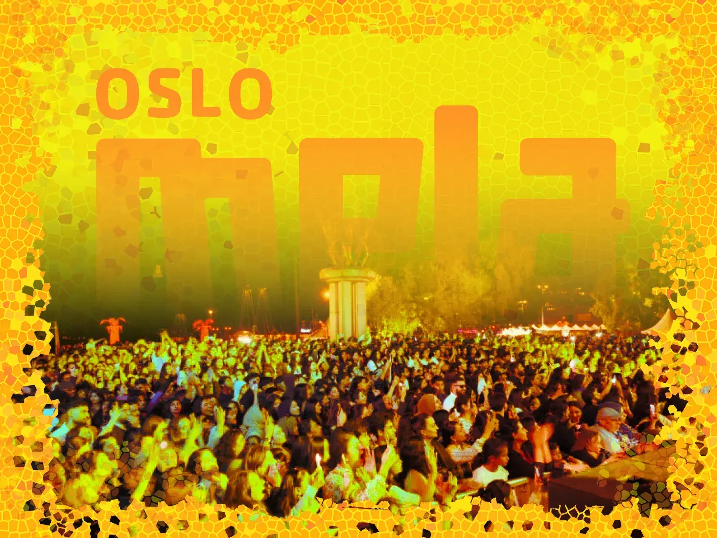 Melahuset cultural venue exterior with crowd, Oslo