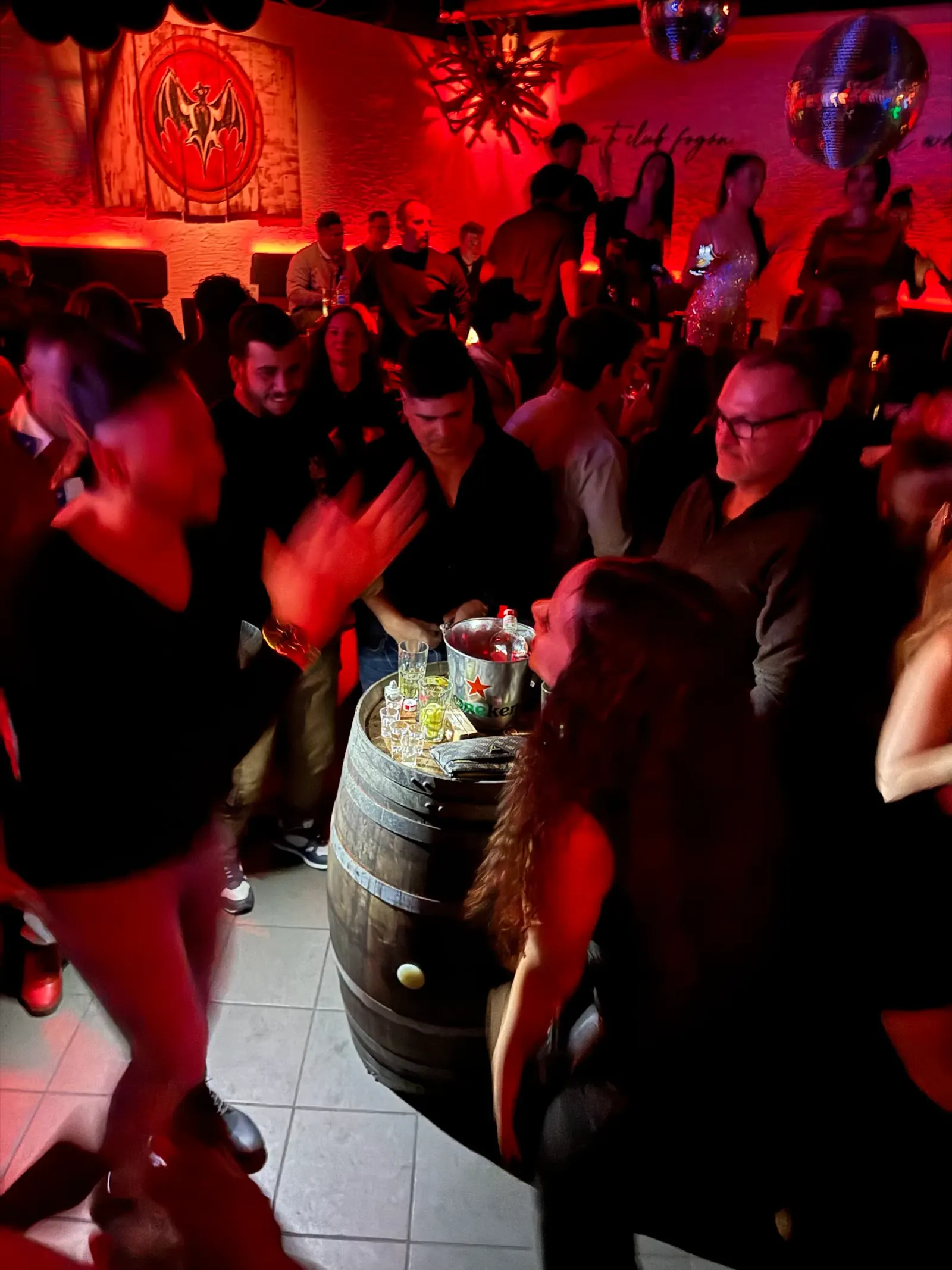 Full dance floor crowd at Club Fogon Nuremberg Latin nightclub