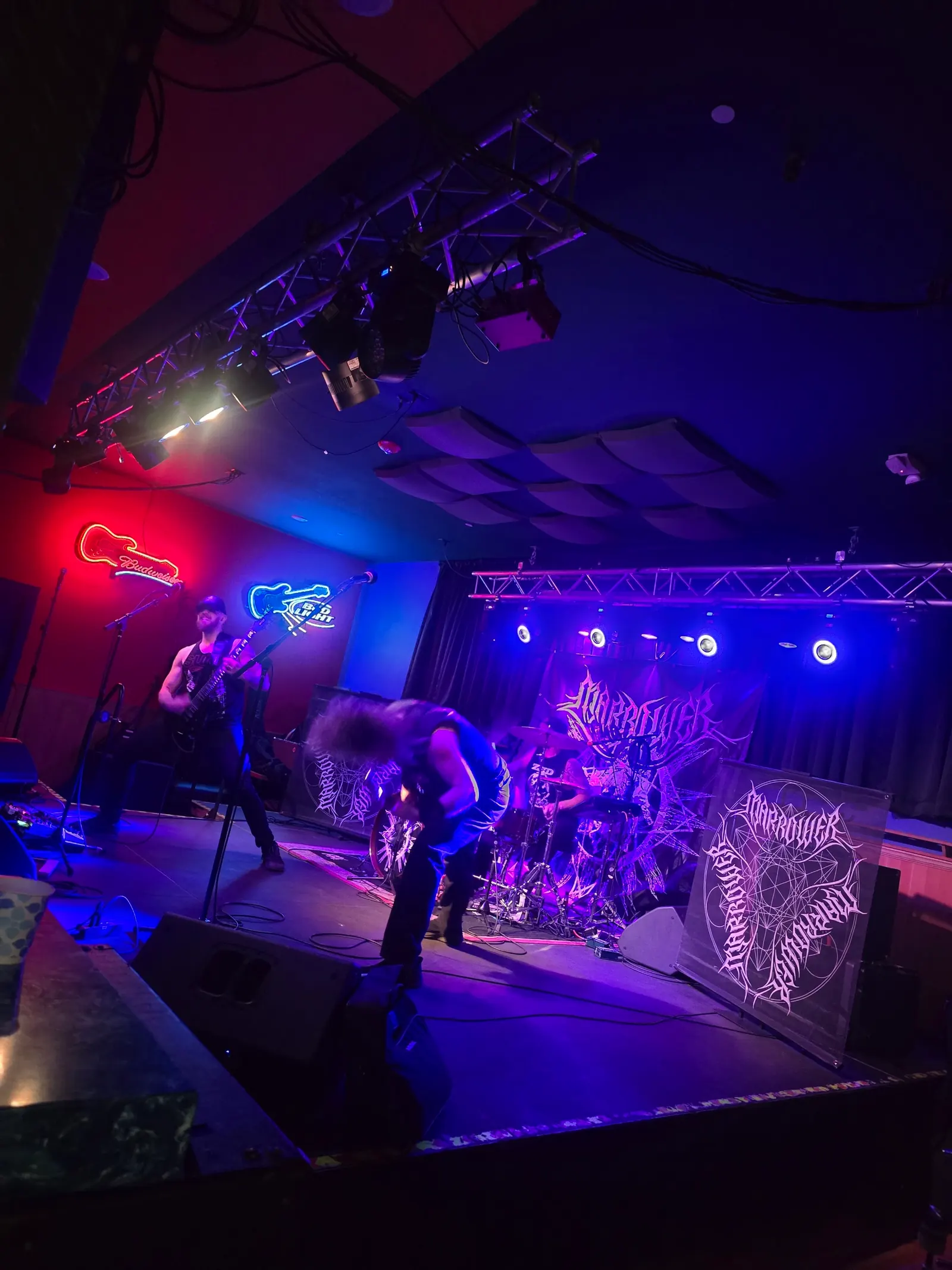 Live band performing on stage at Vinnie's Bar & Grill in Concord