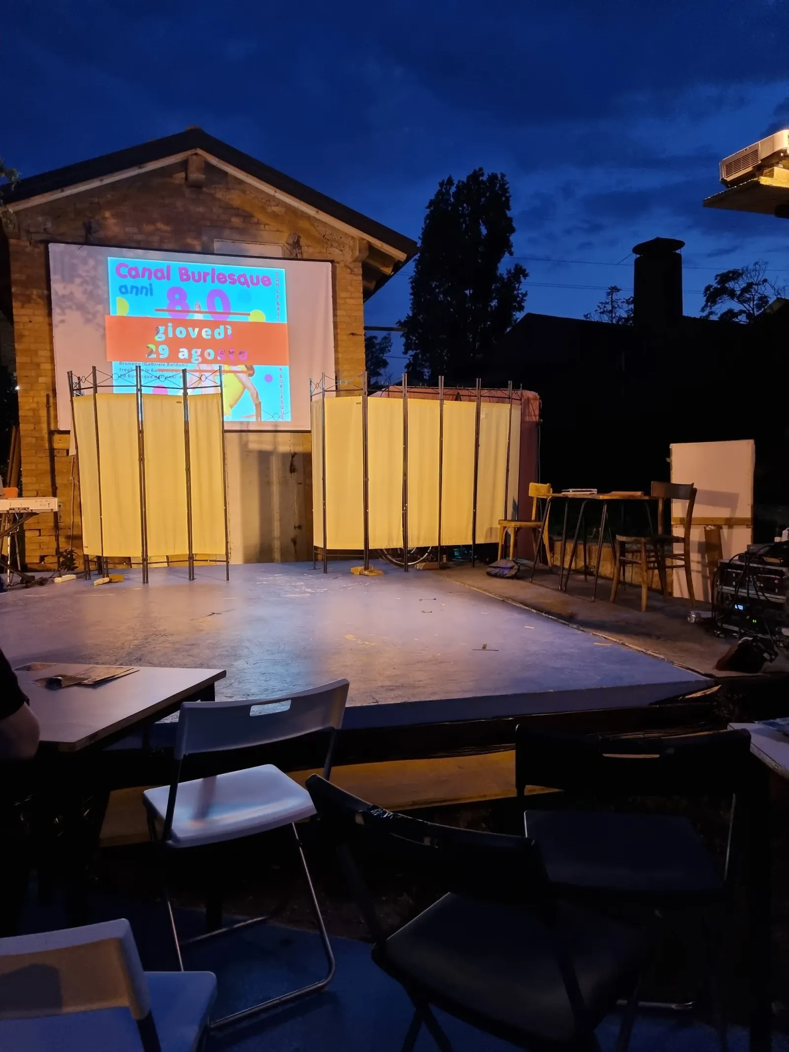 Battiferro live band on outdoor stage with audience