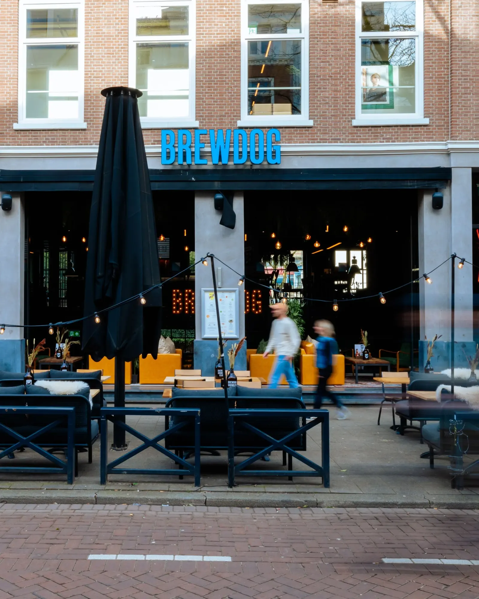 BrewDog Rotterdam exterior with BrewDog signage on Witte de Withstraat